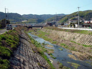 水無瀬橋より上流を望む